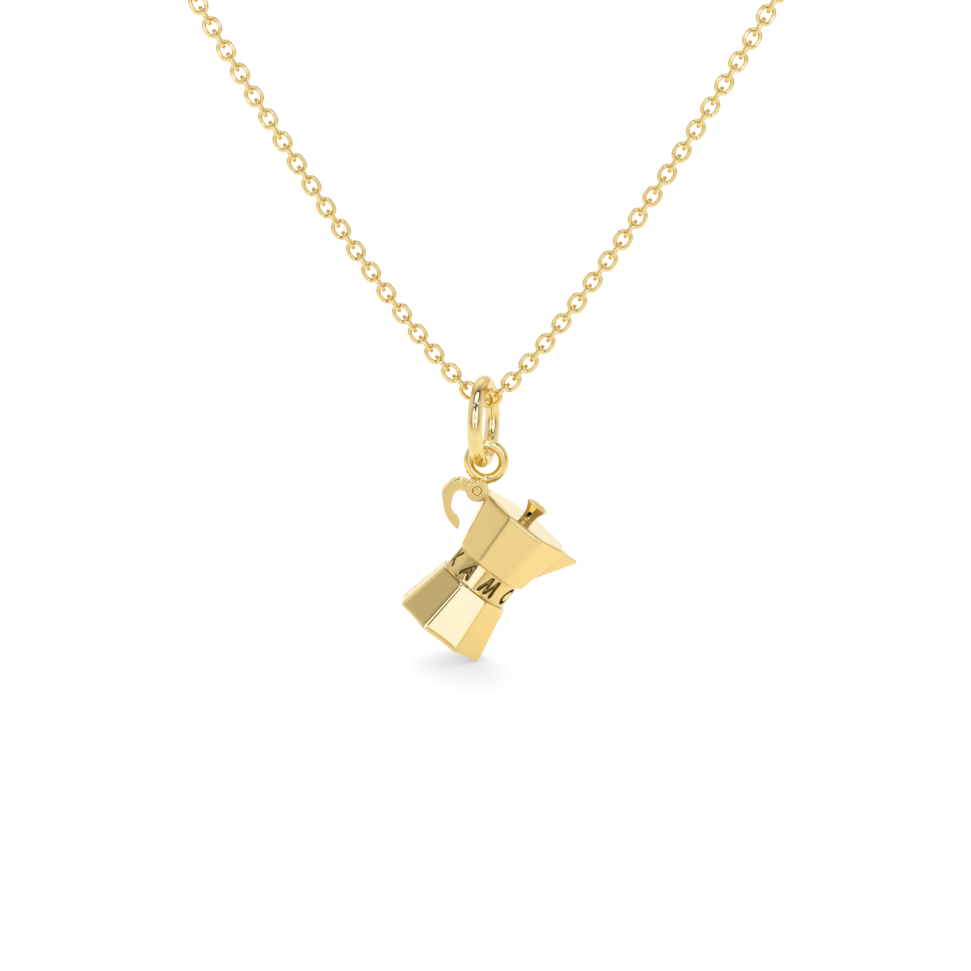 DALANE Collana Tazza Da Caffè In Acciaio Inossidabile - Placcata Oro 18k, Ciondolo Per Amanti Del Caffè, Regalo Donna